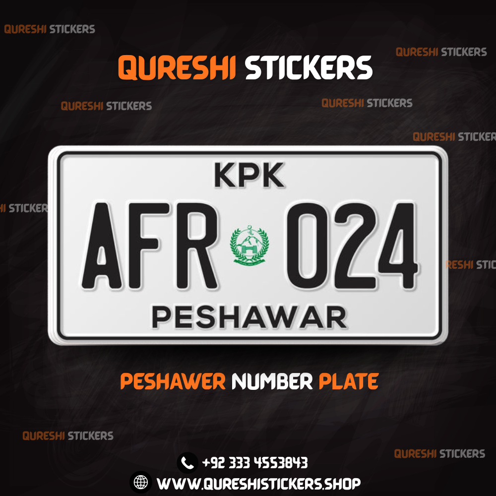 KPK Car Number Plate